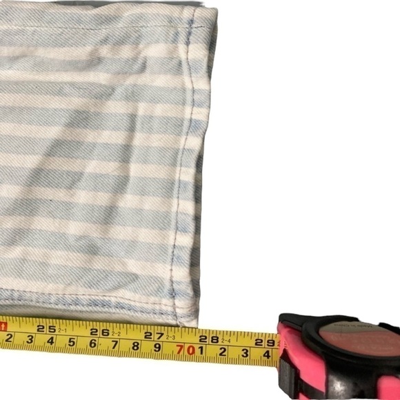 AMERICAN Eagle striped tomgirl boyfriend button fly jeans - Picture 6 of 9